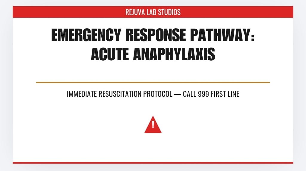 The Emergency Complication & Acute Anaphylaxis Flowcharts