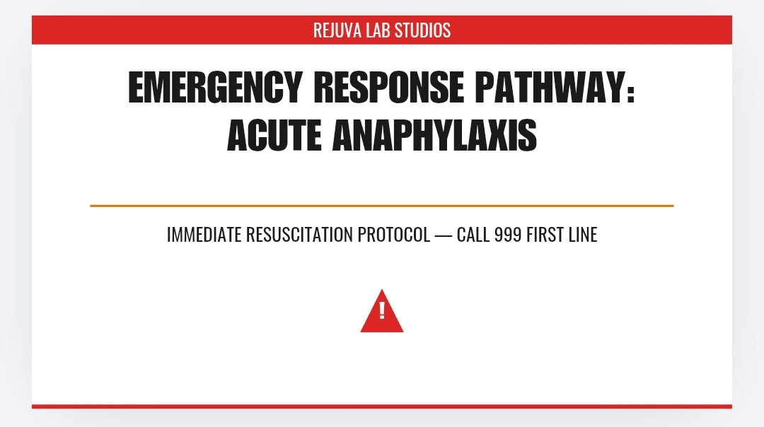 The Emergency Complication & Acute Anaphylaxis Flowcharts