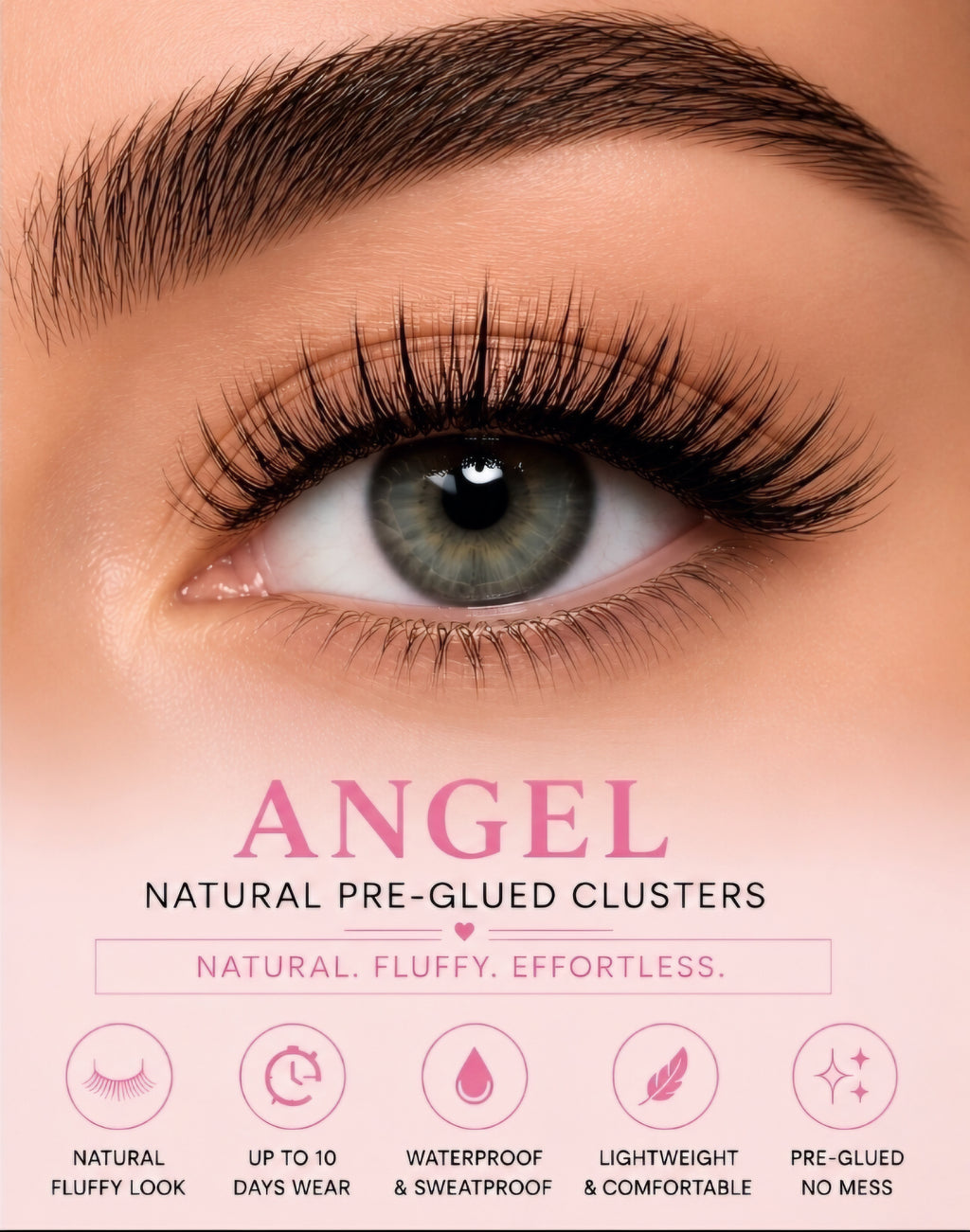 Angel Pre-Glued Cluster Lashes 👼 PRE-ORDER