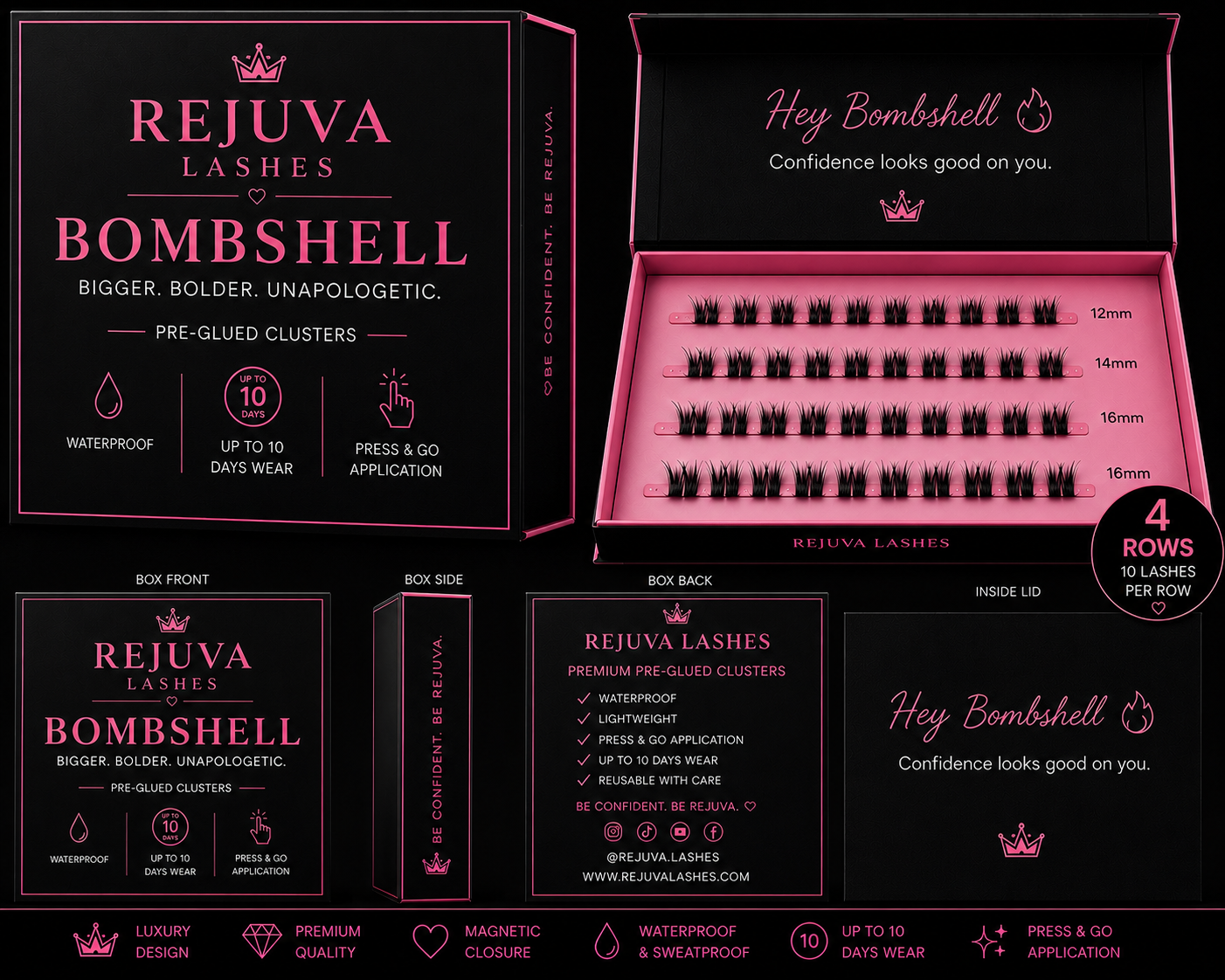 Bombshell Pre-Glued Cluster Lashes 🔥 PRE-ORDER